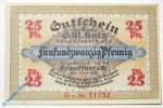 Notgeld Frankfurt , G. M. Holz , 25 Pfennig Schein G , Golem , Mehl Grabowski 374.2 , von 1921 , Hessen Serien Notgeld