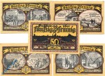 Freiberg , Notgeld Set mit 5 Scheinen in kfr. M-G 379.2-3 , Sachsen o.D.  Seriennotgeld