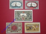 Notgeld Freienwalde , Pommern , Polen Chociwel , vollständiger Satz mit 5 Scheinen , Seriennotgeld , 385.5 , von 1920