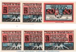 Notgeld Gemeinde Appen 39.2 , Set mit 6 Scheinen in kfr. o.D. Schleswig Holstein Seriennotgeld