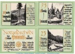 Notgeld Gemeinde Freienohl 384.1 , Set -grün- mit 4 Scheinen in kfr. o.D. Westfalen Seriennotgeld