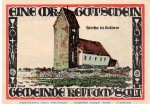 Notgeld Gemeinde Keitum Sylt 685.5 , 1 Mark Schein in kfr. von 1921 , Schleswig Holstein Seriennotgeld