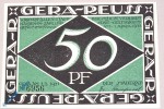 Notgeld Gera , 50 Pfennig Schein ohne Serie , Mehl Grabowski 420.1 , von 1921 , Thüringen Seriennotgeld