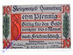 Notgeld Hammelburg , Bayern , Einzelschein über 10 Pfennig , Tieste 2785.05 , von 1918 , Verkehrsausgabe