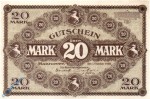 Notgeld Hannover , Handelskammer , 20 Mark Musterschein ohne Kennummer , Geiger 216.03.M , vom 01.10.1918 , Niedersachsen Großnotgeld