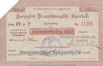Notgeld Herz. Sparkasse Braunschweig , 150 Mark Schein in kfr.E Geiger 058... von 1918 , Niedersachsen Grossnotgeld