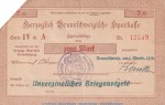 Notgeld Herz. Sparkasse Braunschweig , 2 Mark Schein in gbr.E Geiger 058... von 1918 , Niedersachsen Grossnotgeld