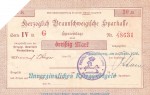 Notgeld Herz. Sparkasse Braunschweig , 30 Mark Schein in gbr.E Geiger 058... von 1918 , Niedersachsen Grossnotgeld