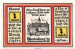 Notgeld Jungdeutscher Orden Marienburg 869.1 , 1 Mark Schein in kfr. o.D. Westpreussen Seriennotgeld