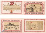 Notgeld Kellenhusen , Set mit 4 Scheinen in kfr. Mehl Grabowski 687.1 , von 1921 , Schleswig Holstein Seriennotgeld