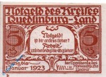 Notgeld Kreis Quedlinburg 1089.1.a , 5 Pfennig Schein - B -  o. D. Sachsen Anhalt Seriennotgeld