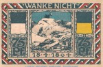 Notgeld Landesbürgerrat Altona 29.1.b , 75 Pfennig Nr.2 schwarz -L über B- in kfr. von 1922 , Hamburg Seriennotgeld