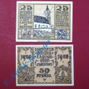 Notgeld Laufen , Satz mit 2 Scheinen , Tieste 3925.20 und 30 , von 1920 , Bayern Verkehrsausgabe