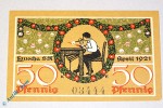 Notgeld Lauscha , 50 Pfennig Schein , Mehl Grabowski 777.1 , von 1921 , Thüringen Seriennotgeld