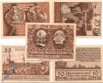 Notgeld Leobschütz , Set mit 5 Scheinen , Mehl Grabowski 793.1 , von 1922 , Oberschlesien Seriennotgeld