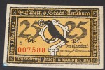 Notgeld Merseburg , 25 Pfennig Schein , Mehl Grabowski 884.2 , von 1921 , Sachsen Anhalt Seriennotgeld