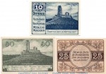 Notgeld Merzig Wadern 885.1.b , Set mit 3 Scheinen in kfr. von 05.1921 , Sachsen Anhalt Seriennotgeld