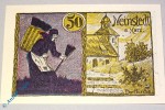 Notgeld Neinstedt , Besenbinderin , 50 Pfennig Schein Nr 4 , Mehl Grabowski 933.2 , von 1921 , Sachsen Anhalt Seriennotgeld