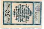 Notgeld Ohrdruf , 50 Pfennig Schein in kfr. Tieste 5350.05.56 , von 1918 , Sachsen Verkehrsausgabe