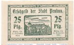 Notgeld Penkun , 25 Pfennig Schein in kfr. Tieste 555.05.10 , von 1920 , Verkehrsausgabe