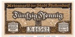 Notgeld Pfullendorf , 50 Pfennig Schein in kfr. Tieste 5600.05.05 , von 1917 , Baden Verkehrsausgabe