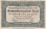 Notgeld Rat der Stadt Plauen , 100.000 Mark Schein in gbr. Keller 4330.c von 1923 , Sachsen Inflation