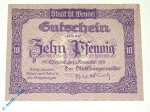 Notgeld Sankt Wendel , 10 Pfennig Schein , Tieste 6420.05.01 , von 1919 , Rheinland Verkehrsausgabe