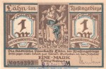 Notgeld Sparkasse Lähn 756.3.a , 1 Mark -Dat + US- in kfr. o.D. Schlesien Seriennotgeld