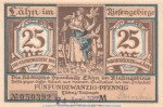 Notgeld Sparkasse Lähn 756.3.a , 25 Pfennig -Dat + US- in kfr. o.D. Schlesien Seriennotgeld