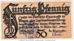 Notgeld Sparkasse Mayen , 50 Pfennig Schein in kfr. Tieste 4440.05.02 von 1919 , Rheinland Verkehrsausgabe