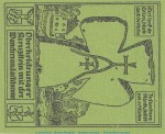 Notgeld Sparkasse Oberheldrungen 995.1 , 50 Pfennig Nr.5 -grün- in kfr. von 1921 , Thüringen Seriennotgeld