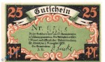 Notgeld St. Tönis , 25 Pfennig Schein Nr 3 , Mehl Grabowski 1167.1 , von 1920 , Westfalen Seriennotgeld