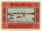 Notgeld Stadt Aken 8.3 , 50 Pfennig -WZ- Nr.2 in kfr. von 1921 , Sachsen Anhalt Seriennotgeld