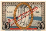 Notgeld Augustenburg , 50 Öre Schein , Mehl Grabowski 54.2 , von 1921 , dänisch Nordschleswig Seriennotgeld