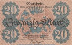 Notgeld Stadt Bautzen , 20 Mark Schein in gbr.E , Geiger 030.03 von 1918 , Sachsen Grossnotgeld