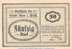 Notgeld Stadt Buer , 50 Mark Schein in gbr.E Geiger 071.02 von 1918 , WesNotgeld Stadt Buer , 50 Mark Schein in gbr.E Geiger 071.02 von 1918 , Westfalen Grossnotgeldtfalen Grossnotgeld