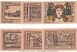 Notgeld Stadt Freienwalde 385.12 , Set mit 6 Scheinen in kfr. o.D. Pommern Seriennotgeld