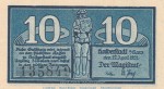 Notgeld Stadt Halberstadt 504.2.a , 10 Pfennig Schein Nr.2 in kfr. von 1921 , Sachsen Anhalt Seriennotgeld