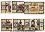Notgeld Stadt Hameln 566.3 , Stadtansichten Set mit 6 Scheinen in kfr. von 1921 , Niedersachsen Seriennotgeld
