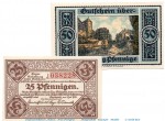 Notgeld Stadt Hannover 572.1 , Set mit 2 Scheinen in kfr. von 1921 , Niedersachsen Seriennotgeld