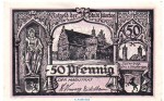 Notgeld Stadt Jüterbog , 50 Pfennig Schein in kfr. von 1920 Tieste 3300.05.30 , Brandenburg Verkehrsausgabe