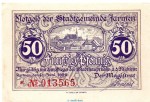 Notgeld Stadt Jarmen 3245.05.26 , 50 Pfennig Schein in kfr. von 1920 , Pommern Verkehrsausgabe