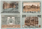 Notgeld Stadt Oldenburg 1015.3 , Set mit 4 Scheinen in kfr. von 1921 , Schleswig Holstein Seriennotgeld