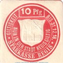 Notgeld Stadt Regis , 10 Pfennig Schein in kfr. Tieste 5965.05.15 o.D. Sachsen Verkehrsausgabe