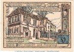 Notgeld Stadt Vacha 1356.1 , 75 Pfennig Schein -H- in kfr. von 1921 , Thüringen Seriennotgeld