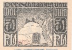 Notgeld Stadt Warburg 1376.2 , 50 Pfennig Schein in kfr. von 1921 , Westfalen Seriennotgeld
