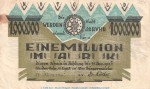 Notgeld Stadt Werden , 1 Million Mark Schein in gbr. nicht in Keller , von 1923 , Rheinland Inflation