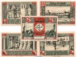 Notgeld Stadt Ziesar 1473.1.b , Set mit 5 Scheinen in kfr. o.D. Brandenburg  Seriennotgeld