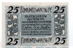 Notgeld Verein d. Gewerbetreibenden Michendorf 887.1 , 25 Pfennig Schein in kfr. von 1921 , Brandenburg Seriennotgeld