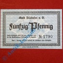 Notgeld Vilshofen , Schein über 50 Pfennig , Tieste 7610.31 , von 1920 , Bayern Verkehrsausgabe